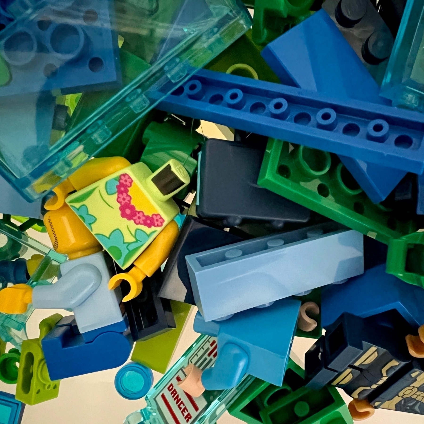 assorted LEGO toy pieces